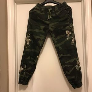 Driftwood Camo and Embroidered Joggers